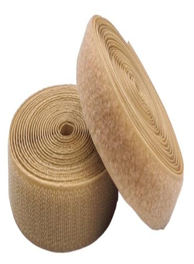 ZENITH 1 inch wide Beige (Skin Color), 10 Meter Non Adhesive Hook and Loop Tape, No Glue Back, Fabric Fastener InterlockingTape for Sewing Crafts, DIY, Clothes, straps, Shoes Mosquito nets etc (Beige (Skin Color), 10 Meter) - Image 5